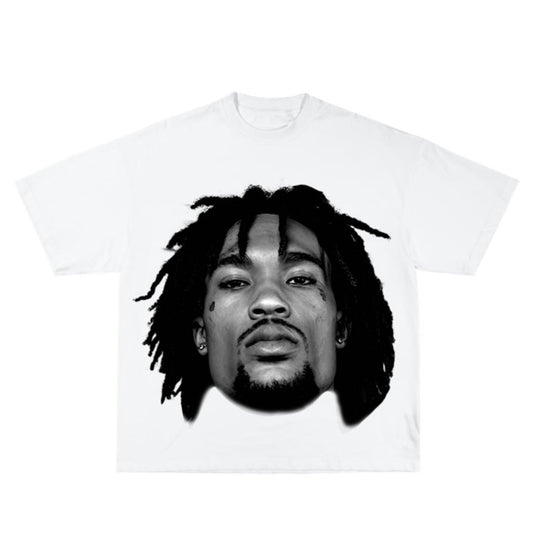 Hunxho Inspired Vintage Graphic T-shirt Heavy Cotton Tee Basketball 90 s Styled Shirt Hiphop Vibes Y2K Aesthetic Throwback Classic Big Face Celebrity Tee